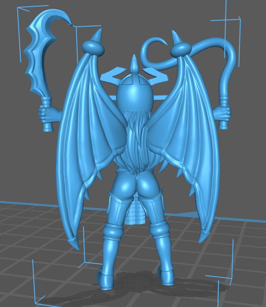 HeroQuest female Gargoyle - Miniatures Unpainted 32mm Dungeons and Dragons