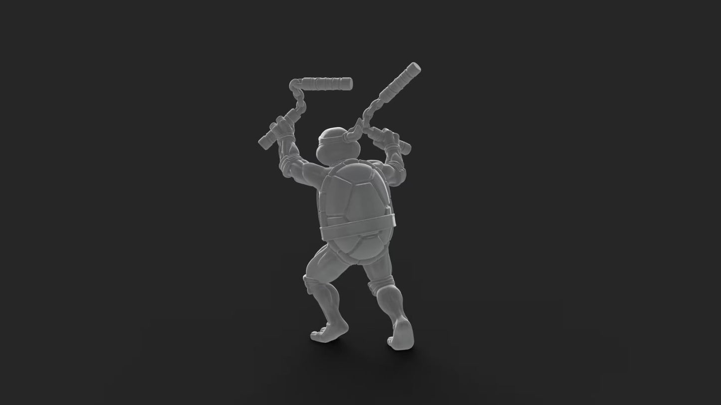 Teenage Mutant Ninja Turtles TMNT Miniatures - complete set 32mm Dioramas, tabl