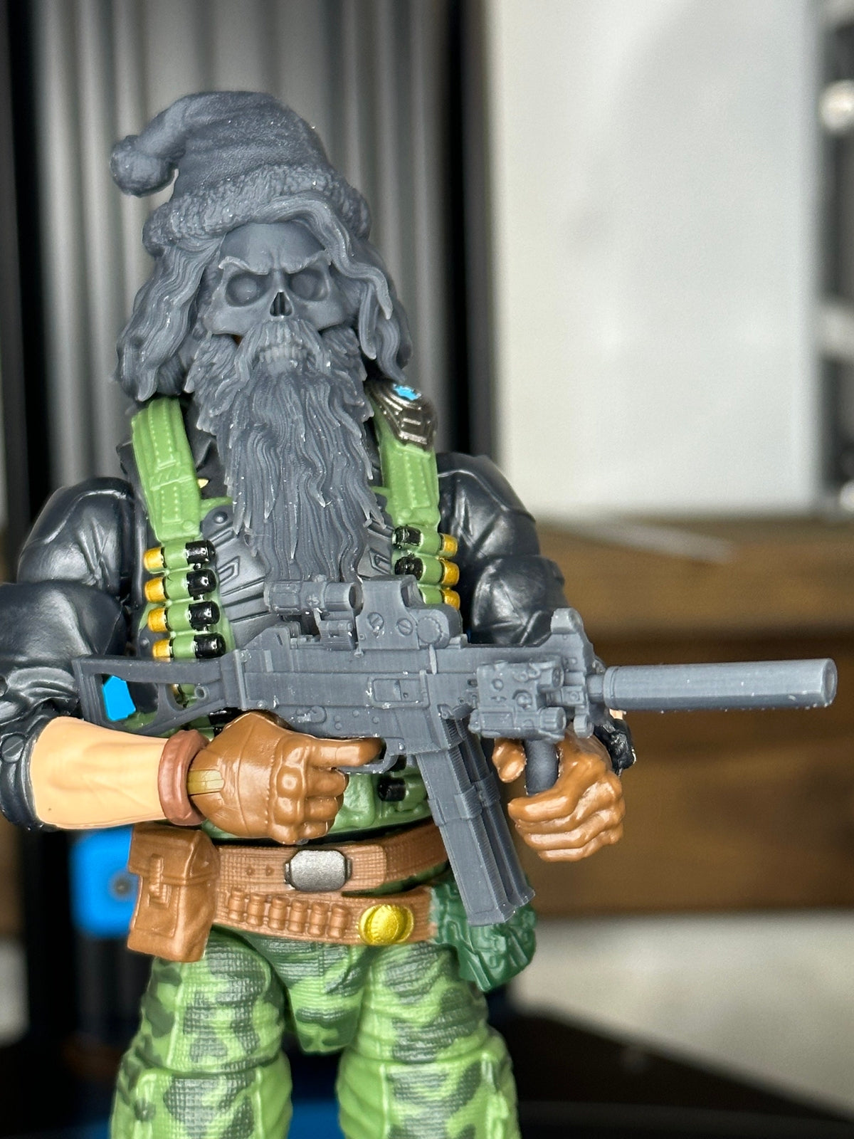 Santa Skull GI Joe Classified 1/12 scale head unpainted mezco legends 1:12 myth