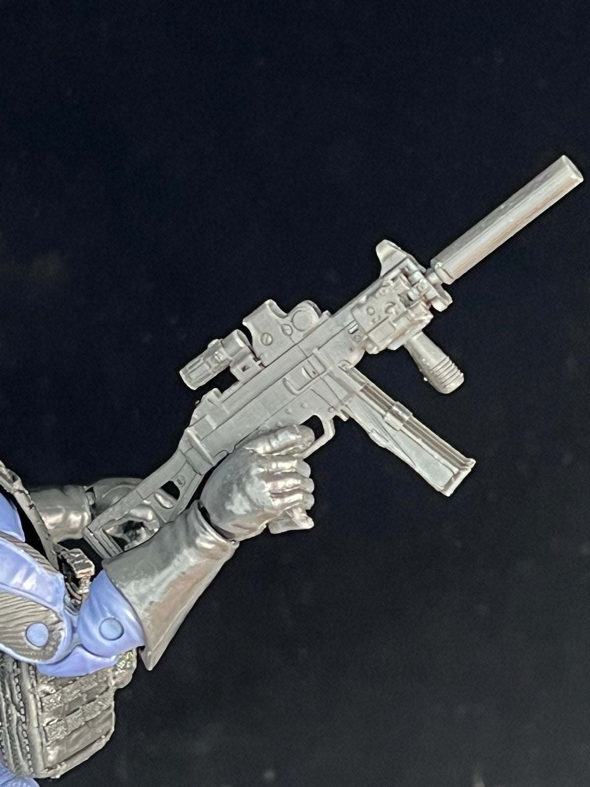 1/12 UMP 45 Suppressed Assault Rifle SMG 1:12 Scale Toy Accessory GI Joe Classi