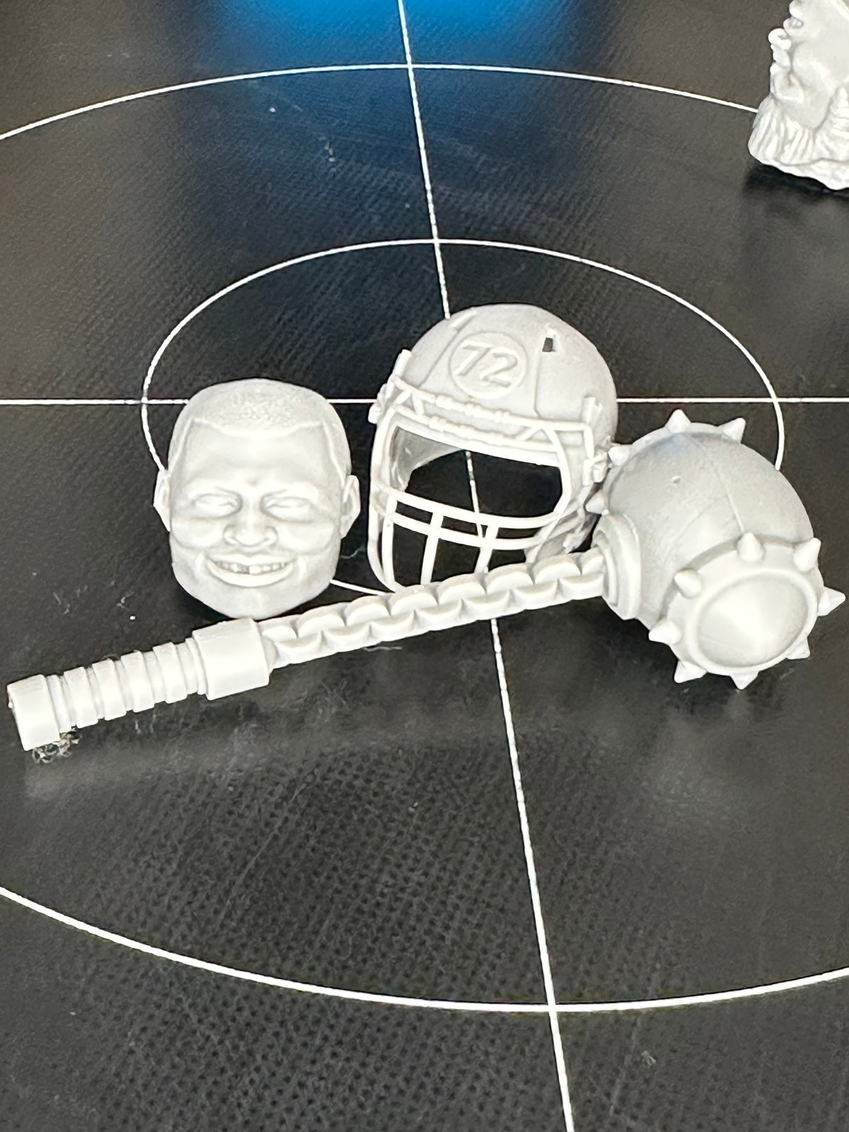Refrigerator Perry kit, the fridge GI Joe Classified 1/12 scale head unpainted