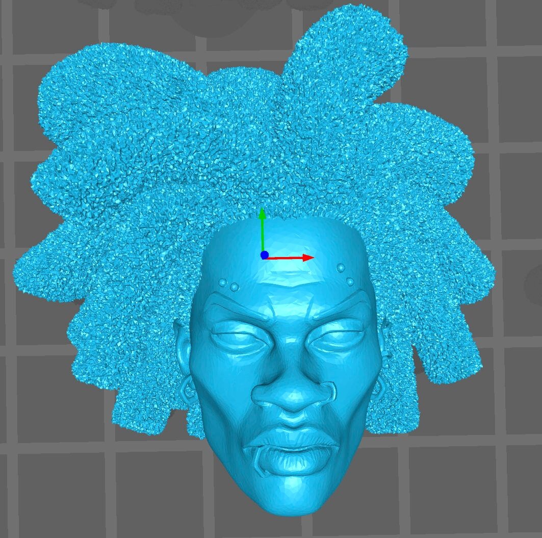 Hobart Brown Spider-Punk head sculpt GI Joe Classified 1/12 scale head unpainte