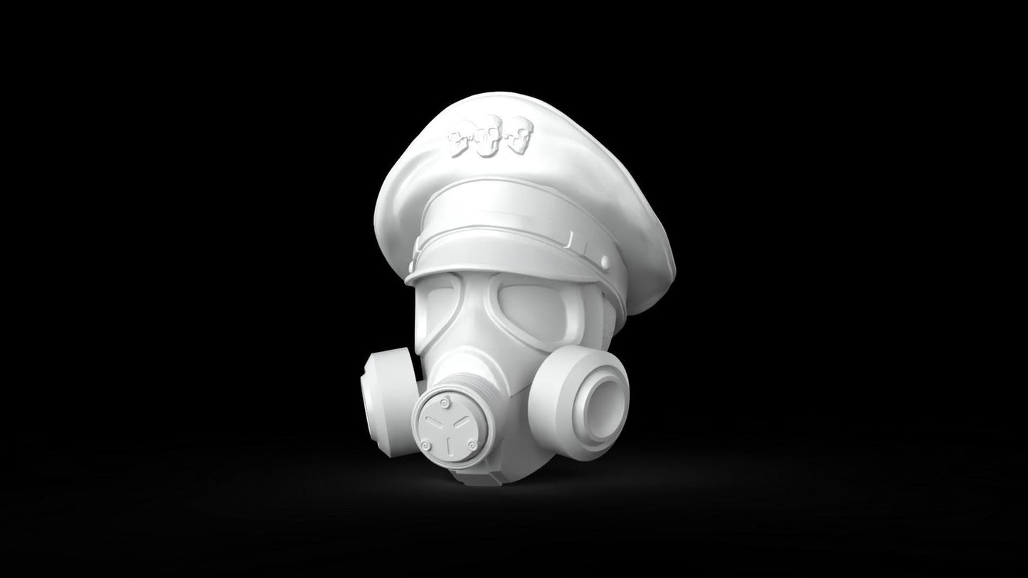 Gas Mask Head: 6-inch Trooper, Mezco, Black Series, Legends 1/12 Scale