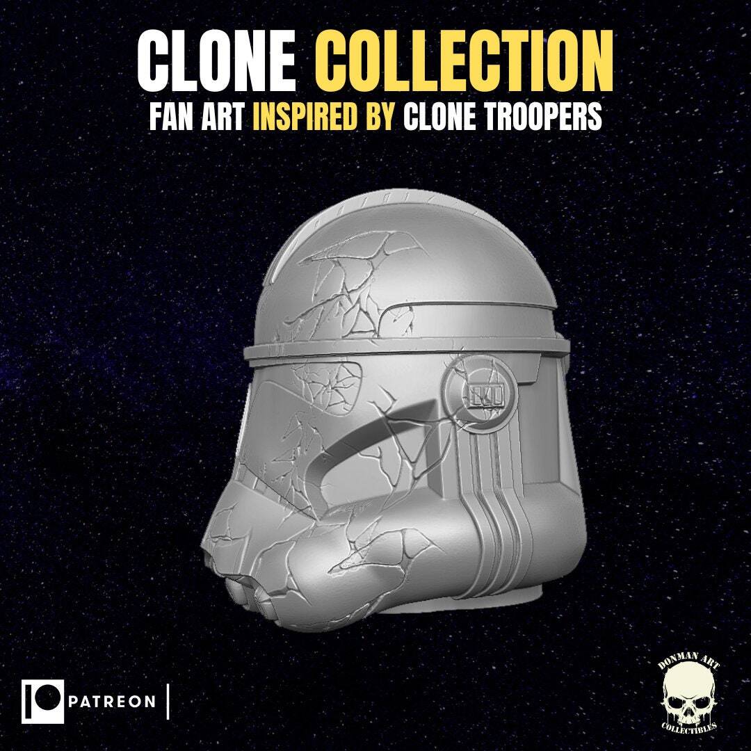 Clone Trooper Head (1:12 Scale) Star Wars black series, mezco, GI Joe Classified