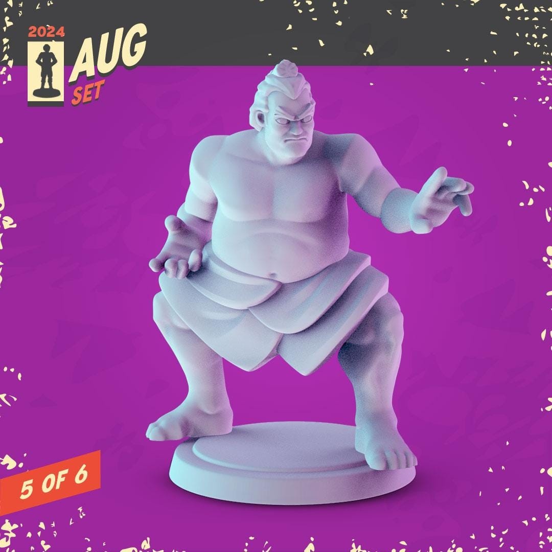 Streat Fighting 2 Game 36mm Minis tabletop gaming, DnD | Pop Minis Dungeons and