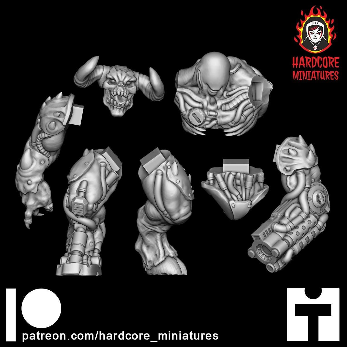 Doom Cyberdemon 32mm dnd miniature doom video game Cyber Demon