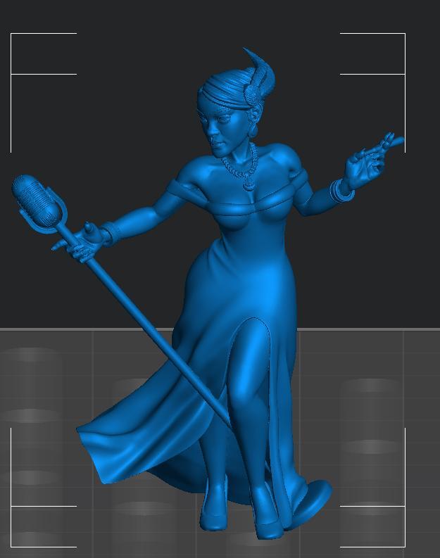 ROXANA BROWN -- Arkham's Nightmare DnD 32mm lovecraft horror game Rihanna