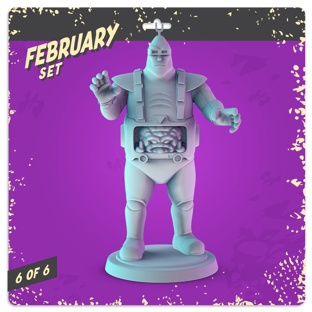 Teenage Mutant Ninja Turtles (Villains) TMNT Miniatures - 36mm set for collecti