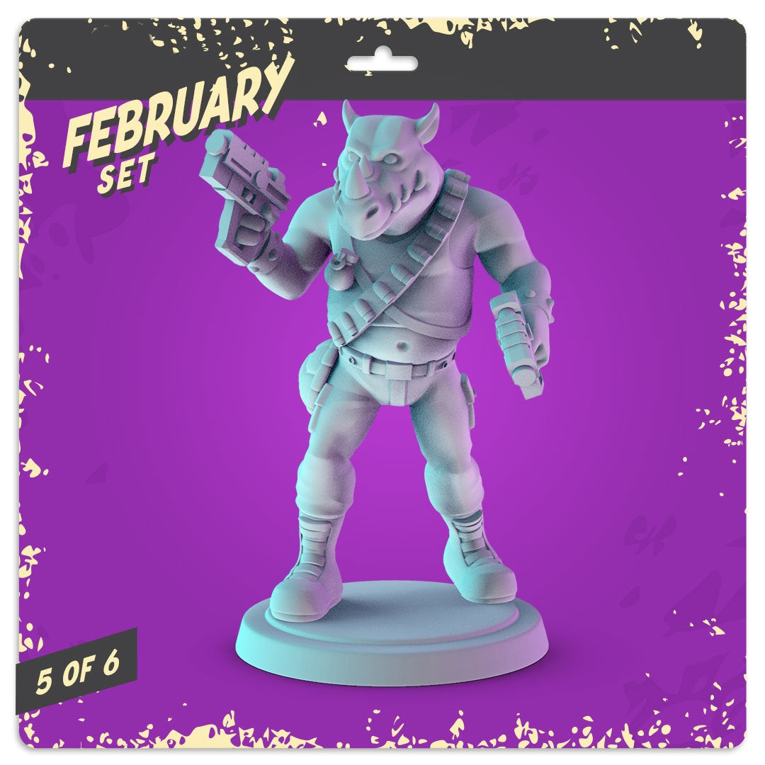 Teenage Mutant Ninja Turtles (Villains) TMNT Miniatures - 36mm set for collecti