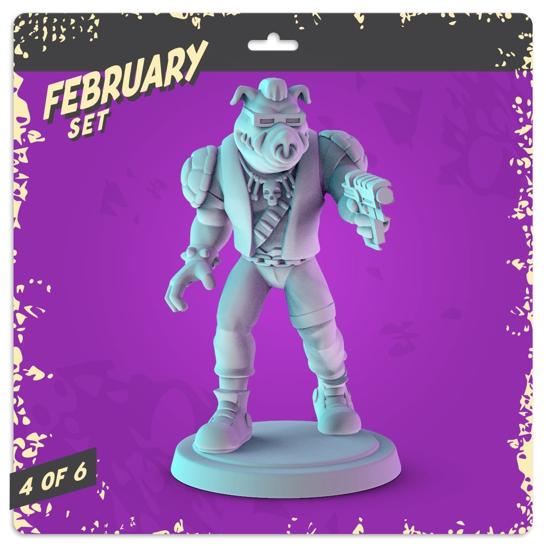 Teenage Mutant Ninja Turtles (Villains) TMNT Miniatures - 36mm set for collecti
