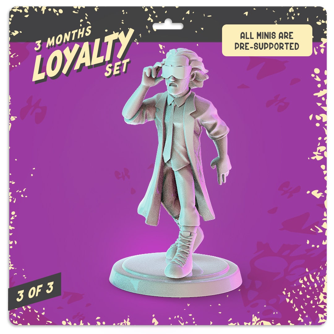 Back to the Future 3d printed mini's Popmini 36mm