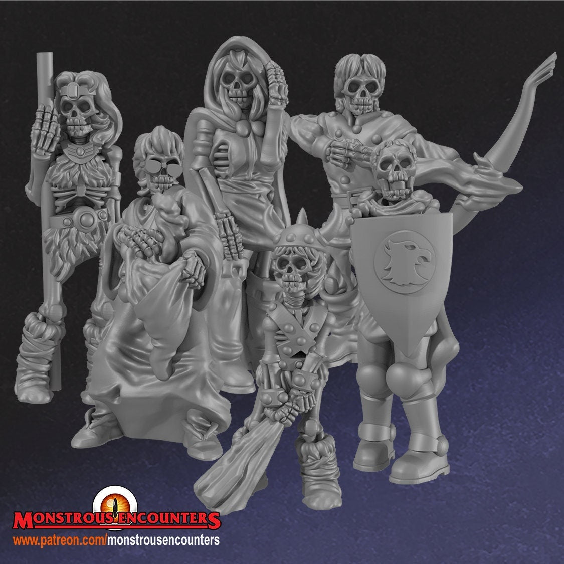 DnD Cartoon Show Miniatures Unpainted zombie 33mm Dungeons and Dragons