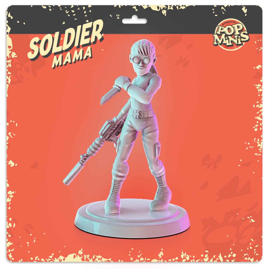Terminator 2 3d printed minis Popmini 34mm tabletop DND gaming