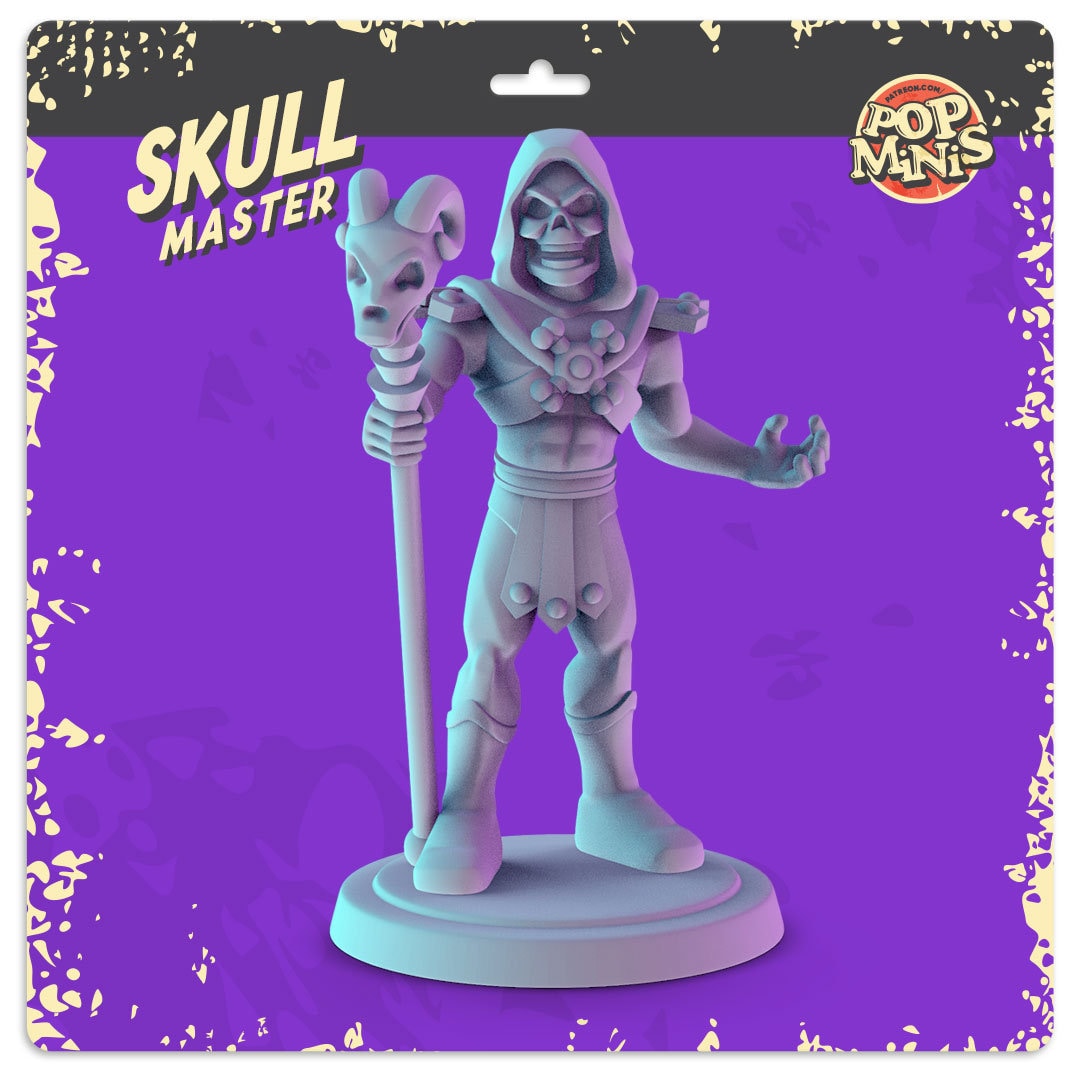 Villains of the Universev34mm table top mini's He-Man, Skeletor MOTU DnD