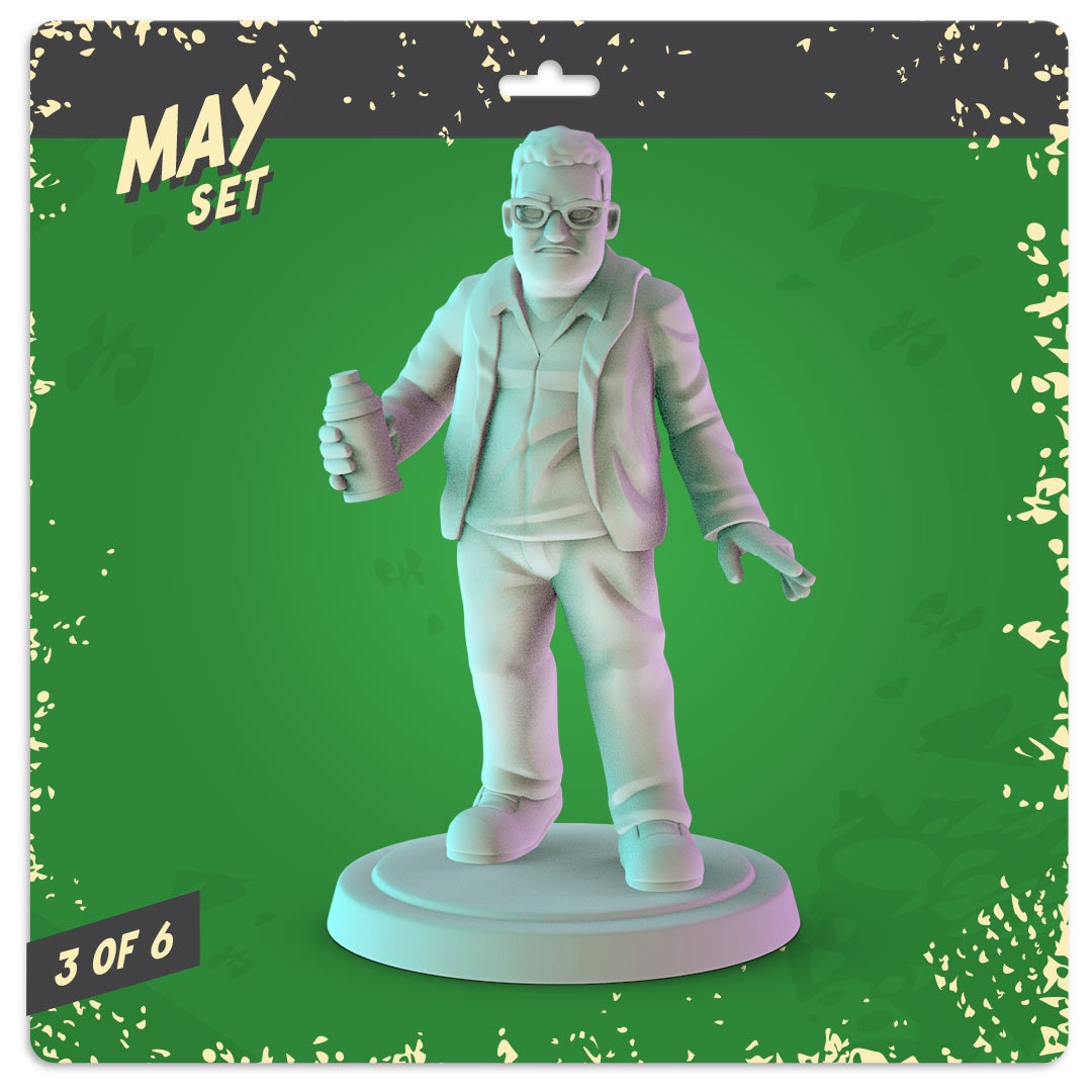 Jurassic park 3d printed mini's Pop mini 36mm pop culture 90's nostalgia DND