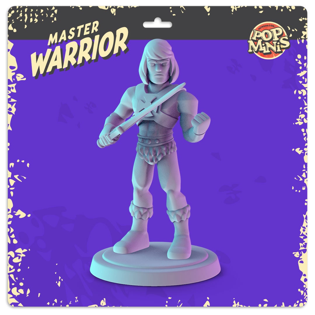 Masters of the Universe 36mm table top mini's He-Man, Orko MOTU