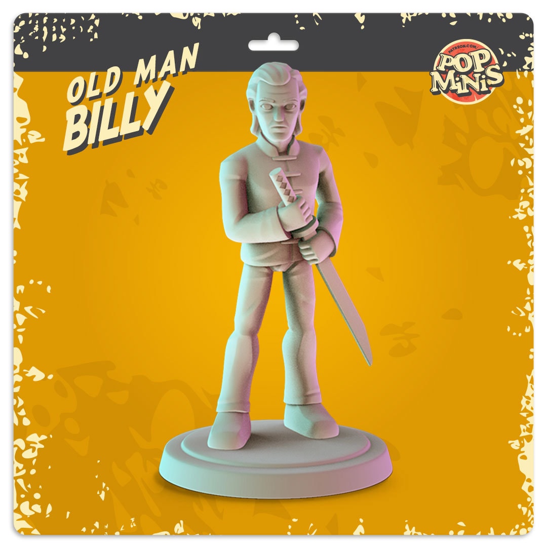 Kill Bill 34mm table top mini's pop culture, Quentin Tarantino, the bride, bill