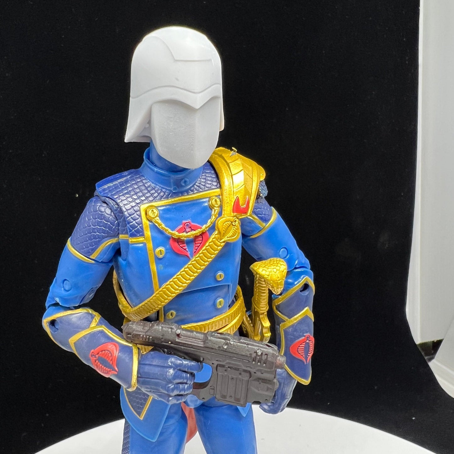 GI Joe Cobra Commander Custom Head Set 6" - Hooded, Classic, Movie Edition