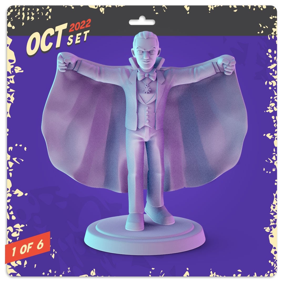 Classic horror Monsters 34mm tabletop mini's Dracula, Frankenstein, creature fr
