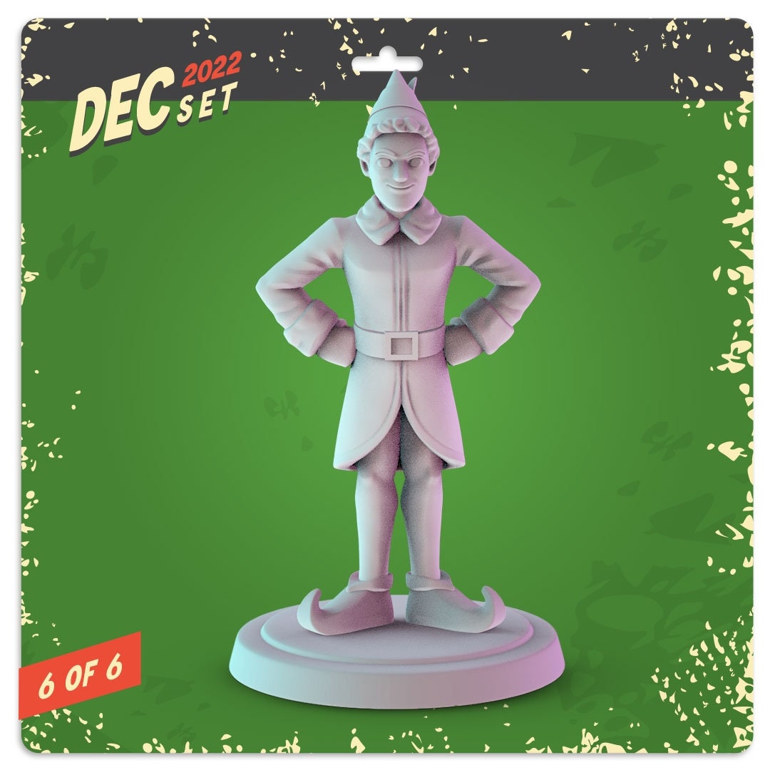 Christmas, holiday Miniatures - complete set 6 x 36mm Dioramas, tabletop RPGs.