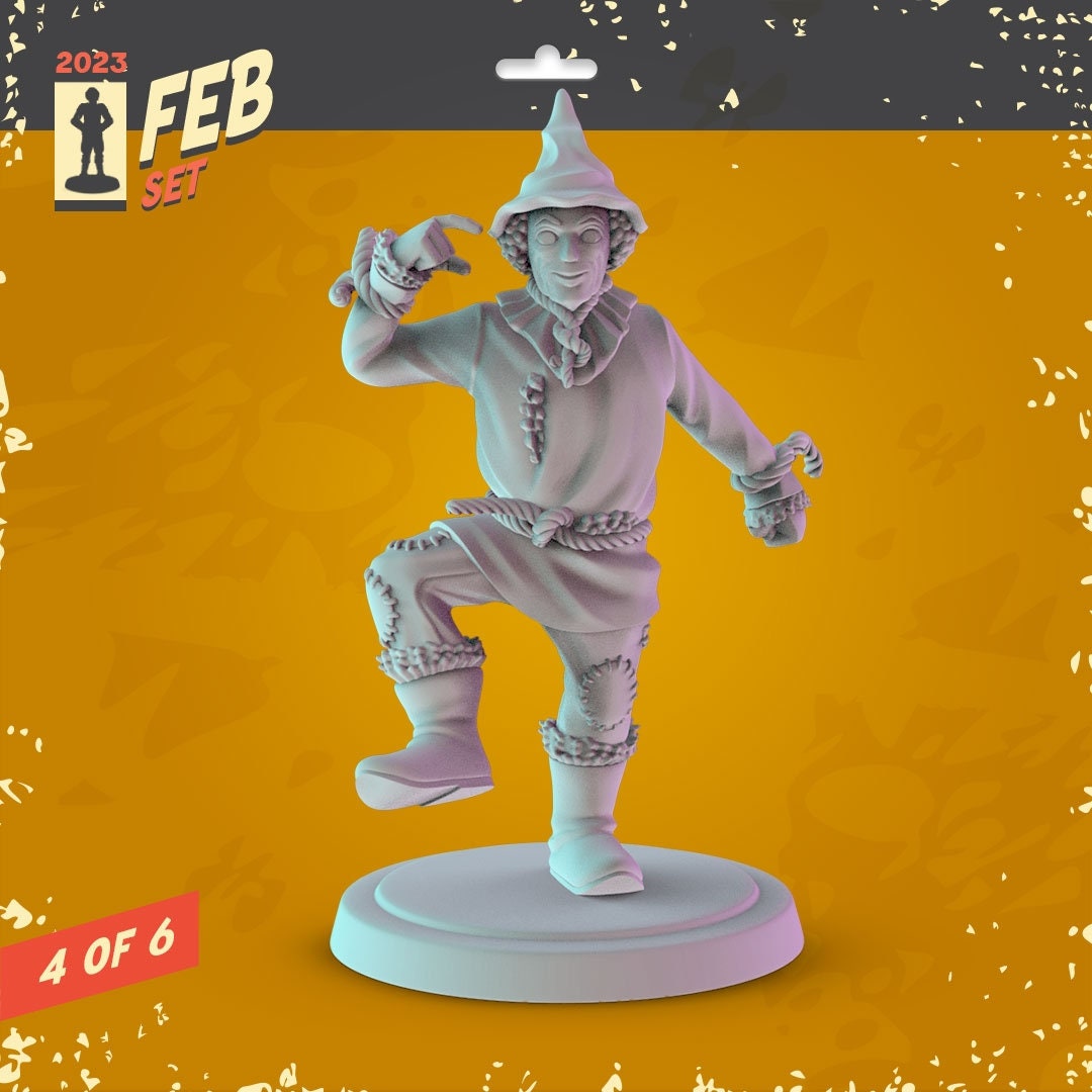 Wizard Of Oz 3d printed mini's Popmini 34mm nostalgia dnd gaming