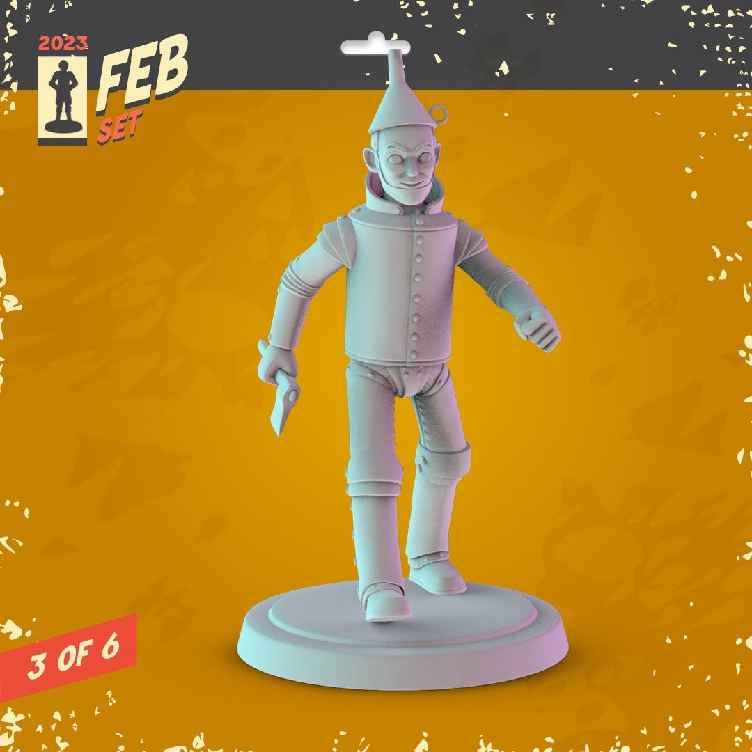 Wizard Of Oz 3d printed mini's Popmini 34mm nostalgia dnd gaming