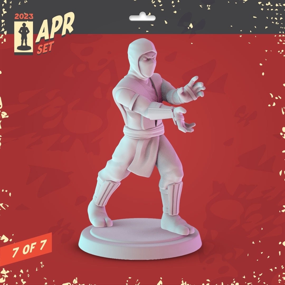 Mortal Kombat Miniatures Set: 36mm Resin Dioramas - Pop Minis