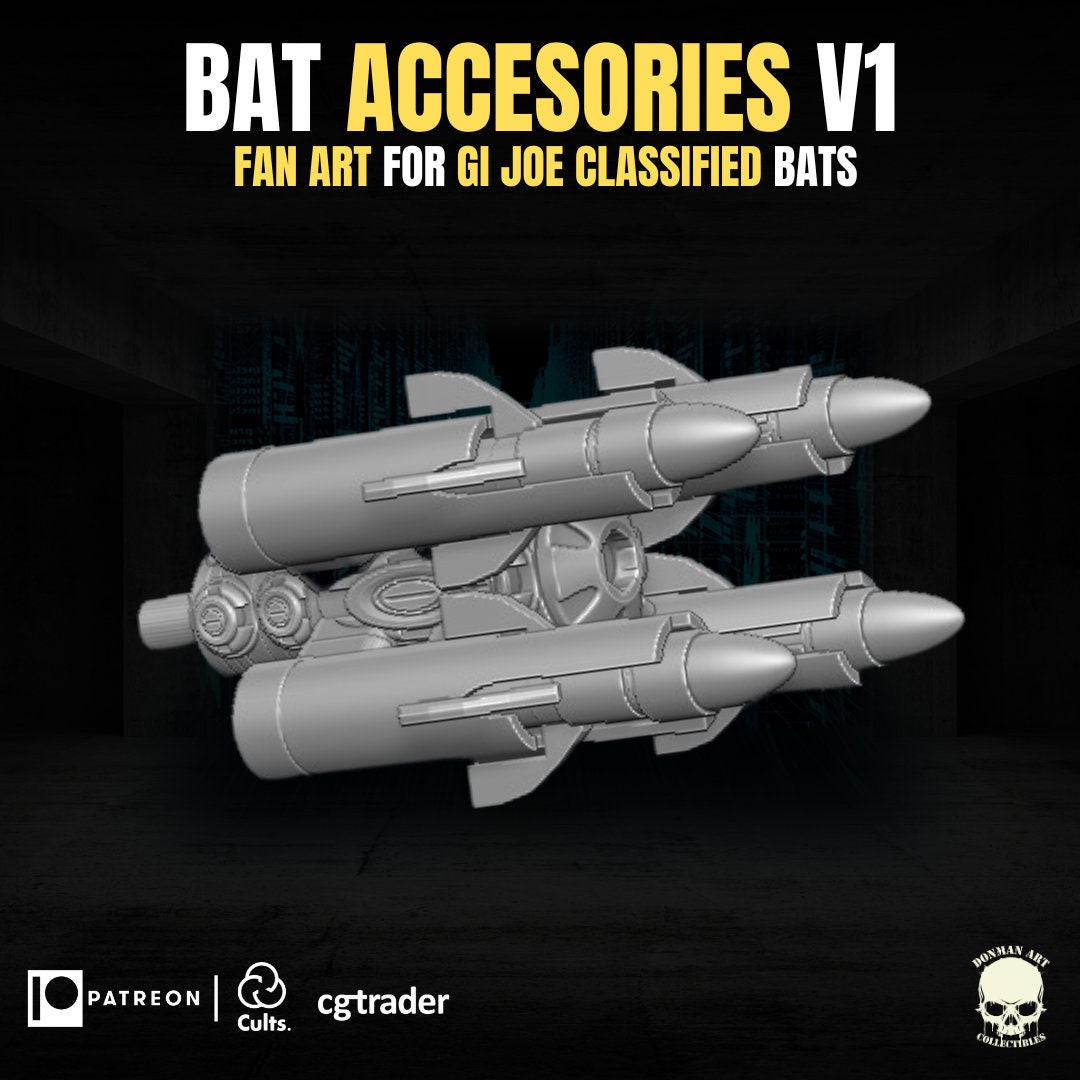 Cobra B.A.T. accessories pack 1:12 Scale Toy Accessory GI Joe Classified, marve