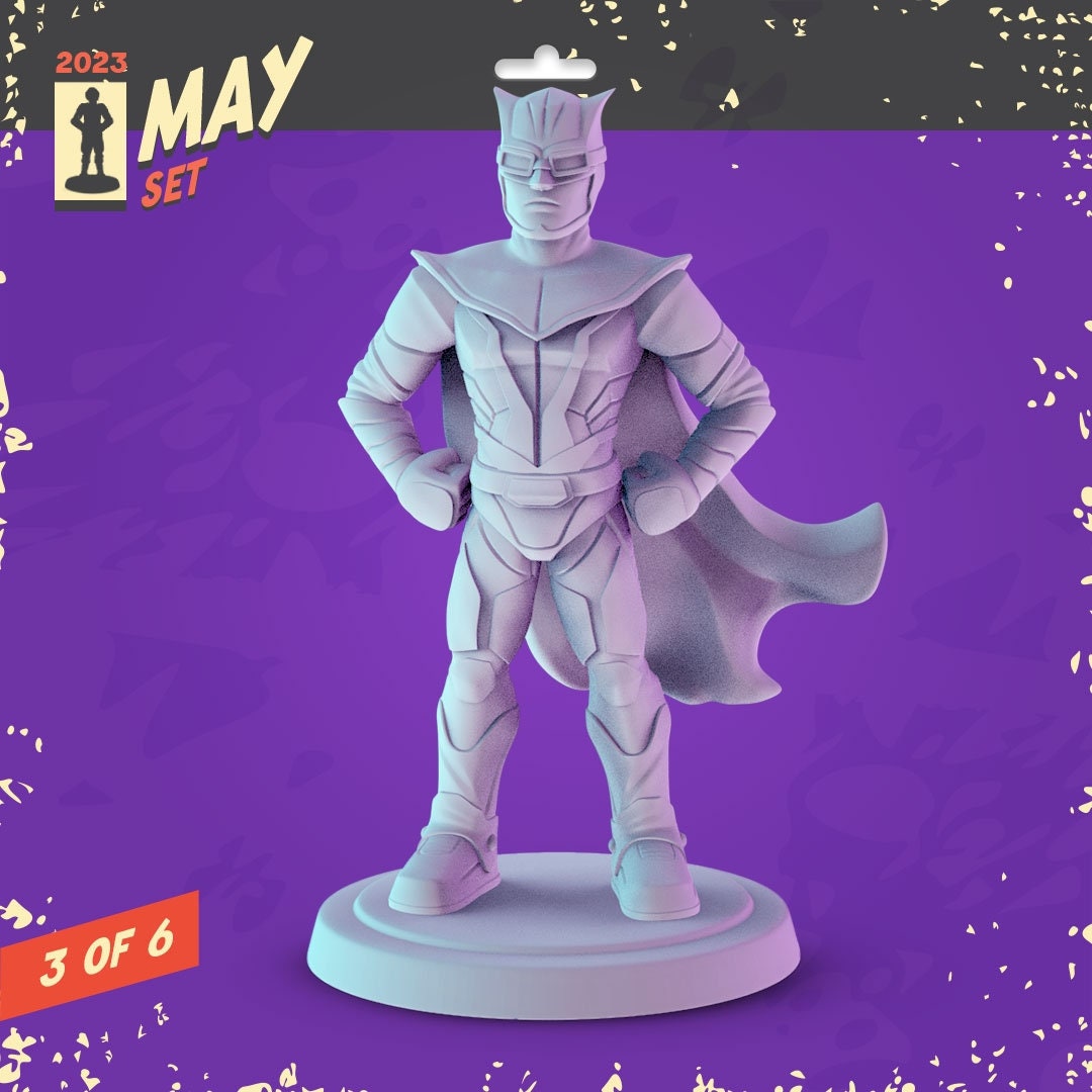 Watchmen 34mm tabletop mini's Dr. Manhattan, The comedian, Rorschach, nite