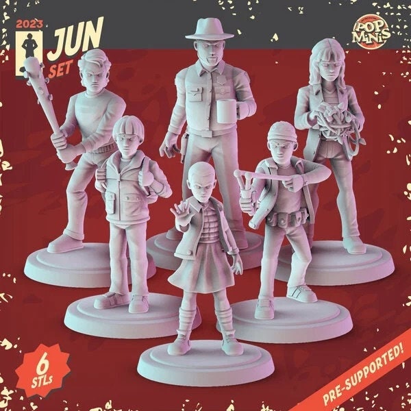 Peculiar Stuff Miniatures Set: 3D Printed Resin Dioramas (36mm Scale, Unpainte