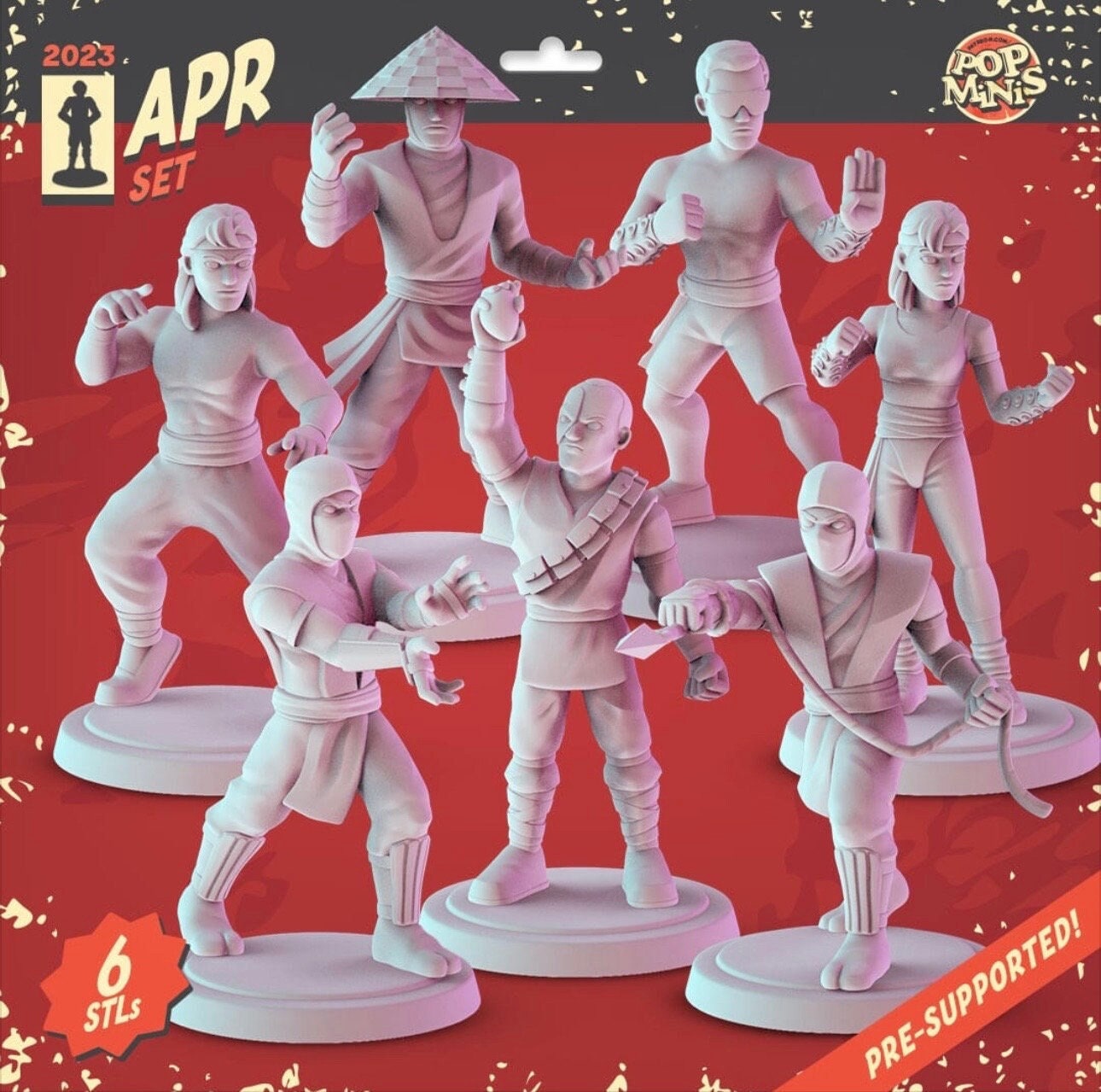 Mortal Kombat Miniatures Set: 36mm Resin Dioramas - Pop Minis