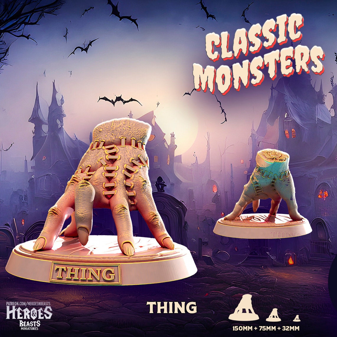 Thing | Monster Miniature | Heroes & Beasts | Classic Movie Monsters | DnD | Ta