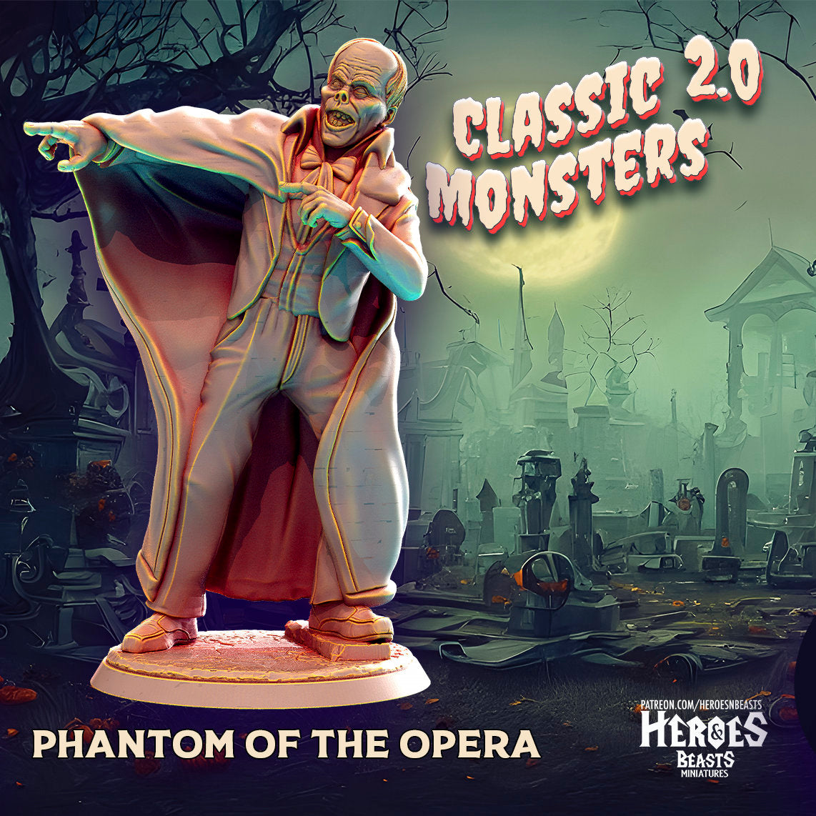 Phantom of the Opera | Miniature | Heroes & Beasts | Classic Movie Monsters | D