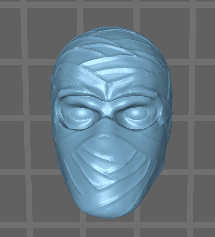 Moon Knight 3D printed head sculpt Marvel Legends 1/12 scale head
