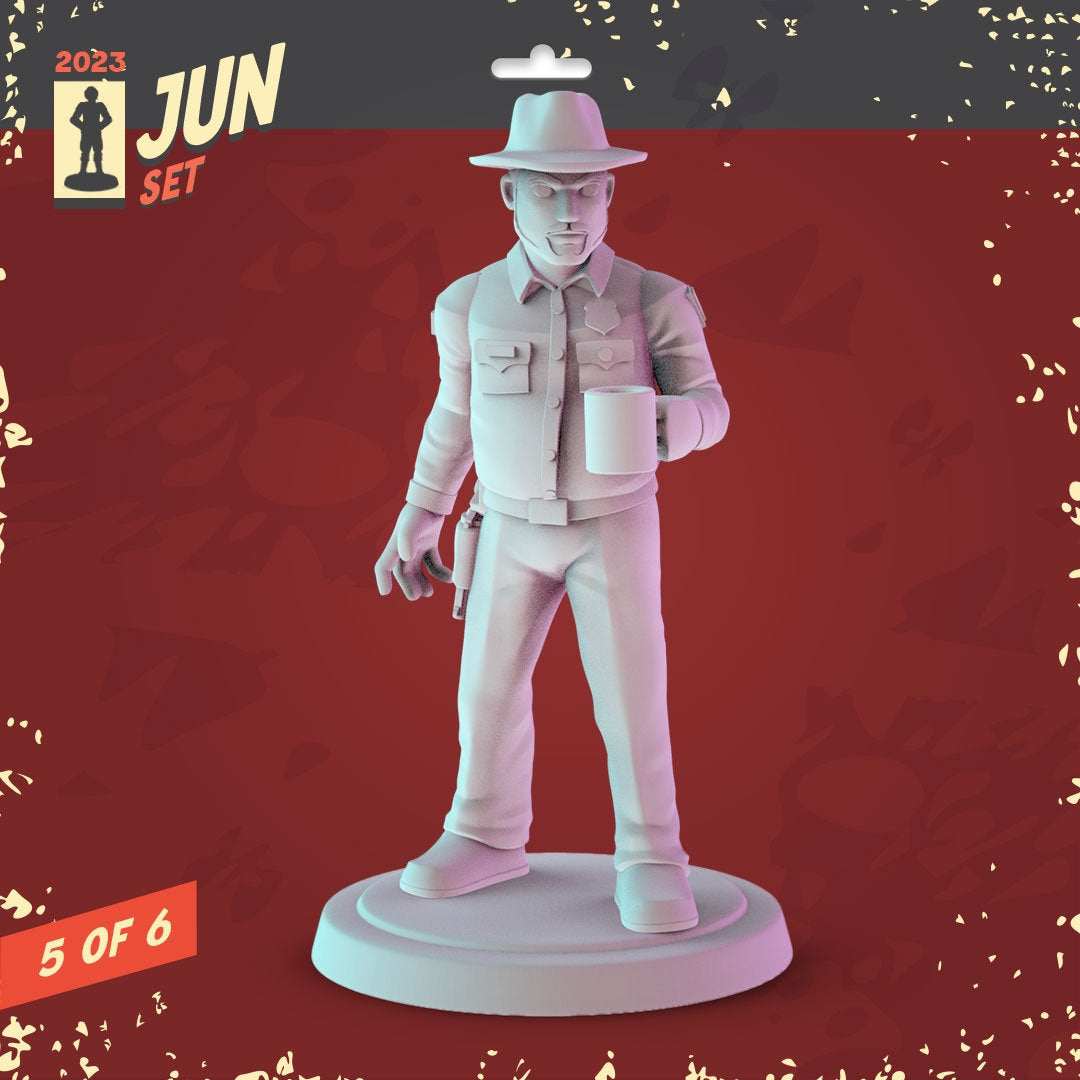 Peculiar Stuff Miniatures Set: 3D Printed Resin Dioramas (36mm Scale, Unpainte