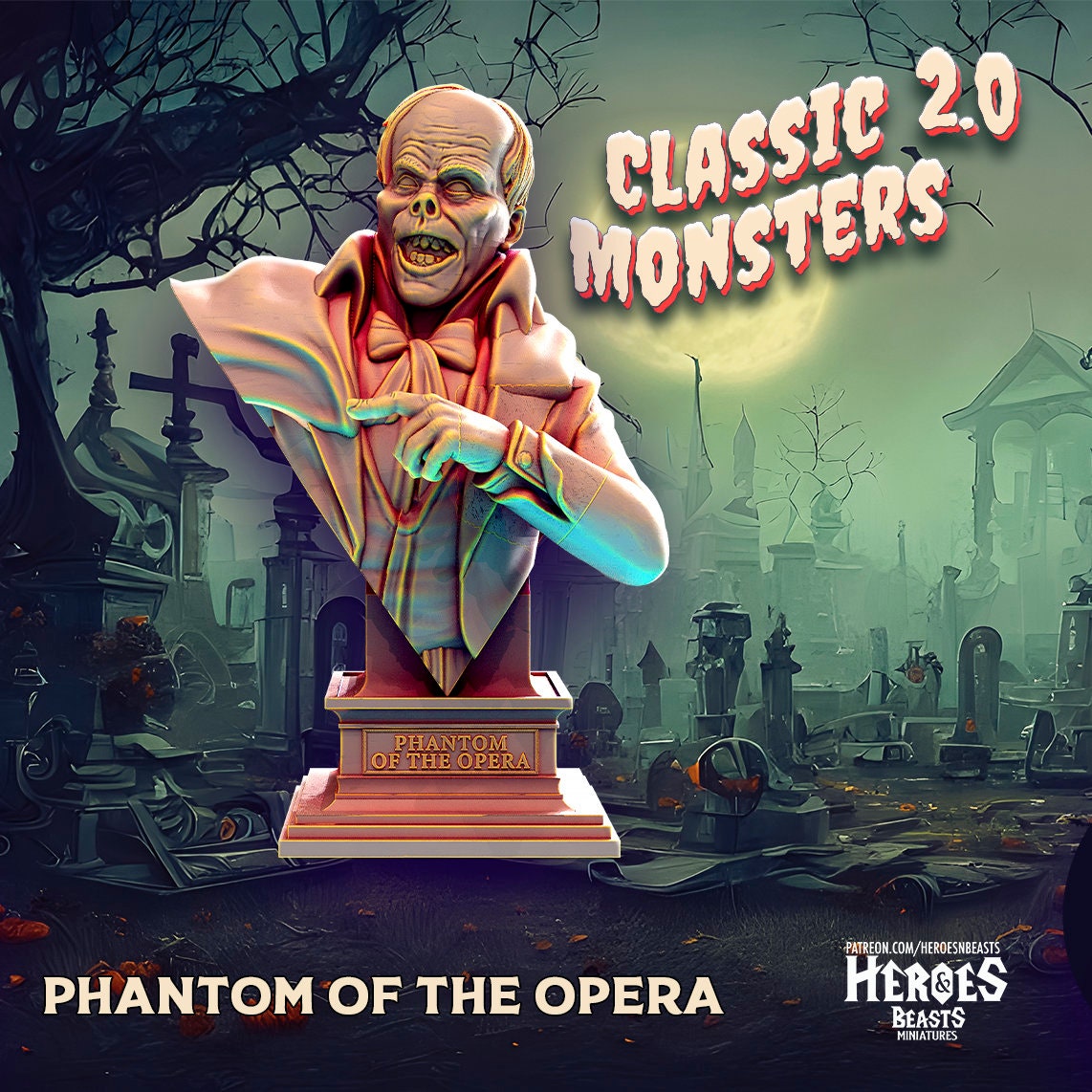 Phantom of the Opera | Miniature | Heroes & Beasts | Classic Movie Monsters | D