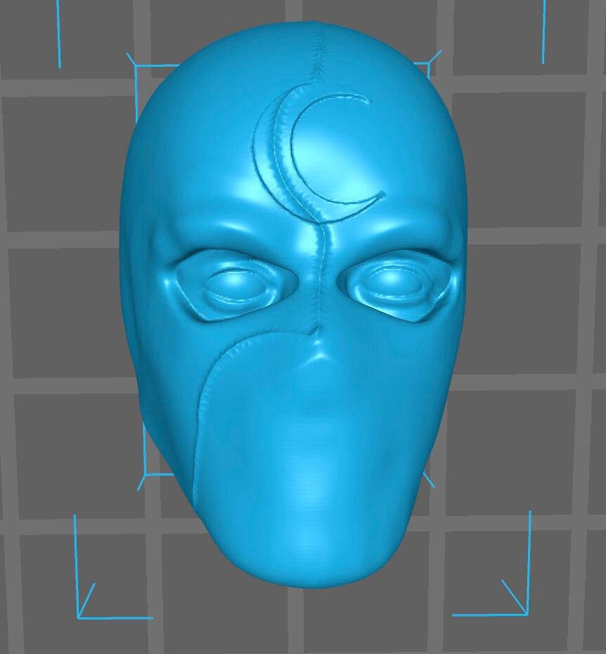 Moon Knight 3D printed head sculpt Marvel Legends 1/12 scale head