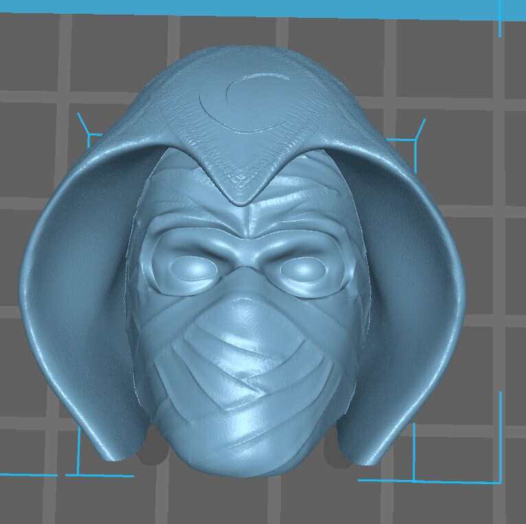 Moon Knight 3D printed head sculpt Marvel Legends 1/12 scale head