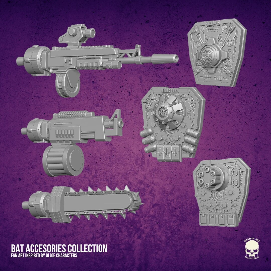 Cobra B.A.T. accessories pack 2 1:12 Scale Toy Accessory GI Joe Classified, mar
