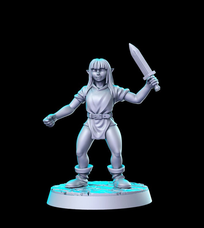 HeroQuest female Goblin 4 styles - Miniatures Unpainted 32mm Dungeons and Drago