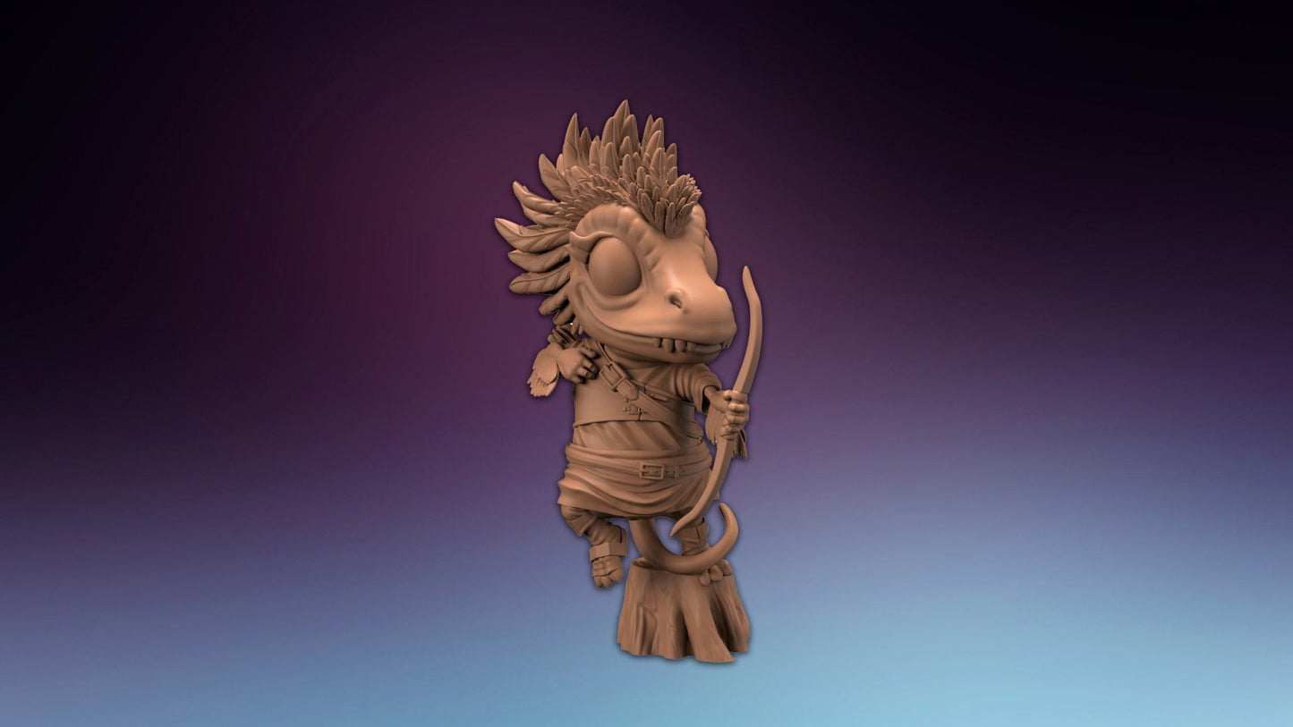 HeroQuest Archaeopteryx Dino Ranger - Miniatures Unpainted 28/32mm Dungeons and
