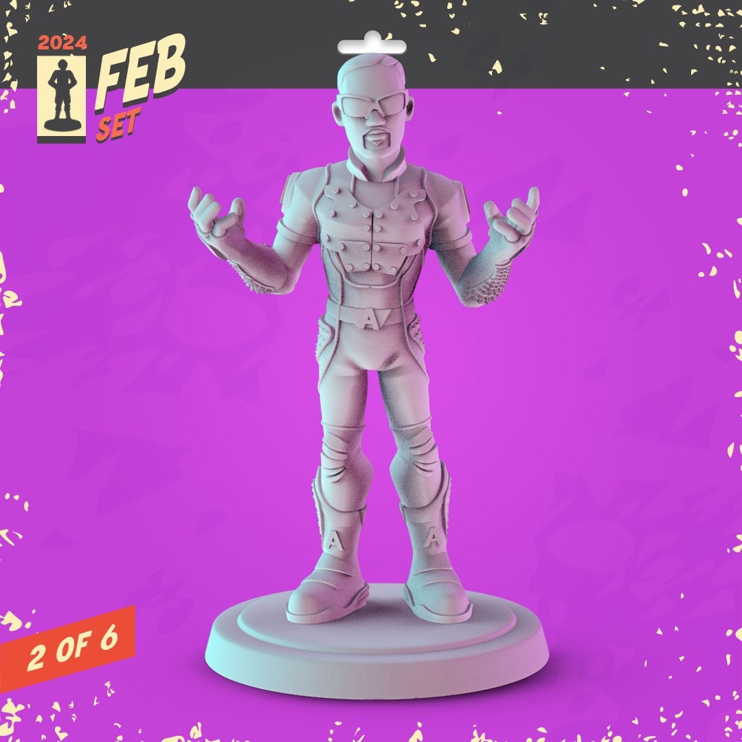 The Boys 34mm Minis tabletop gaming, DnD homelander, black noir