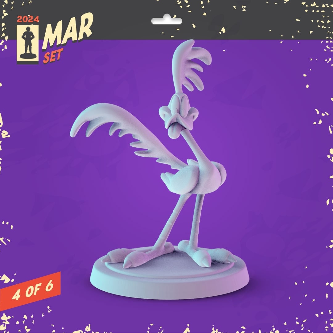 Classic Cartoon 34mm Minis tabletop gaming, DnD Looney Tunes