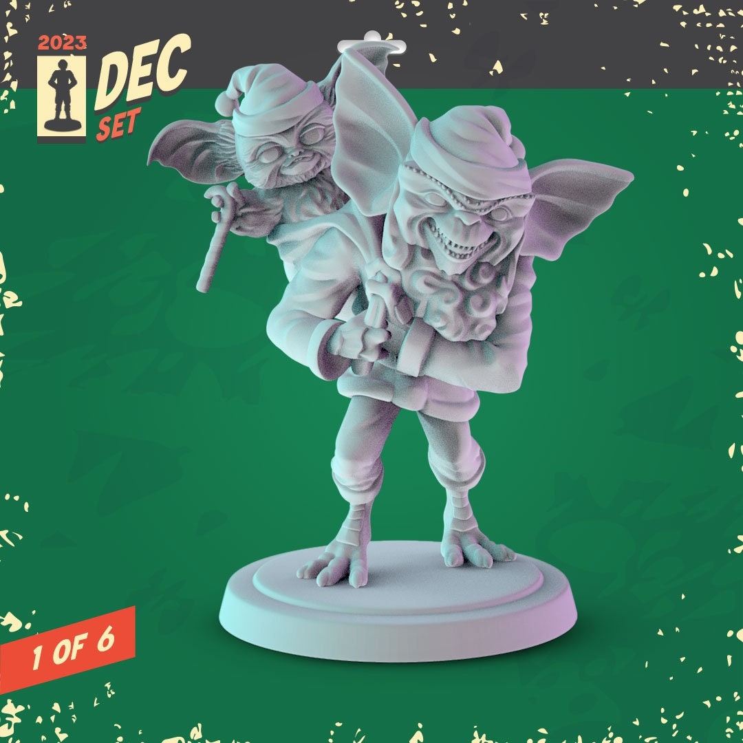 Gremlins 34mm Minis tabletop gaming, DnD Gizmo mogwai