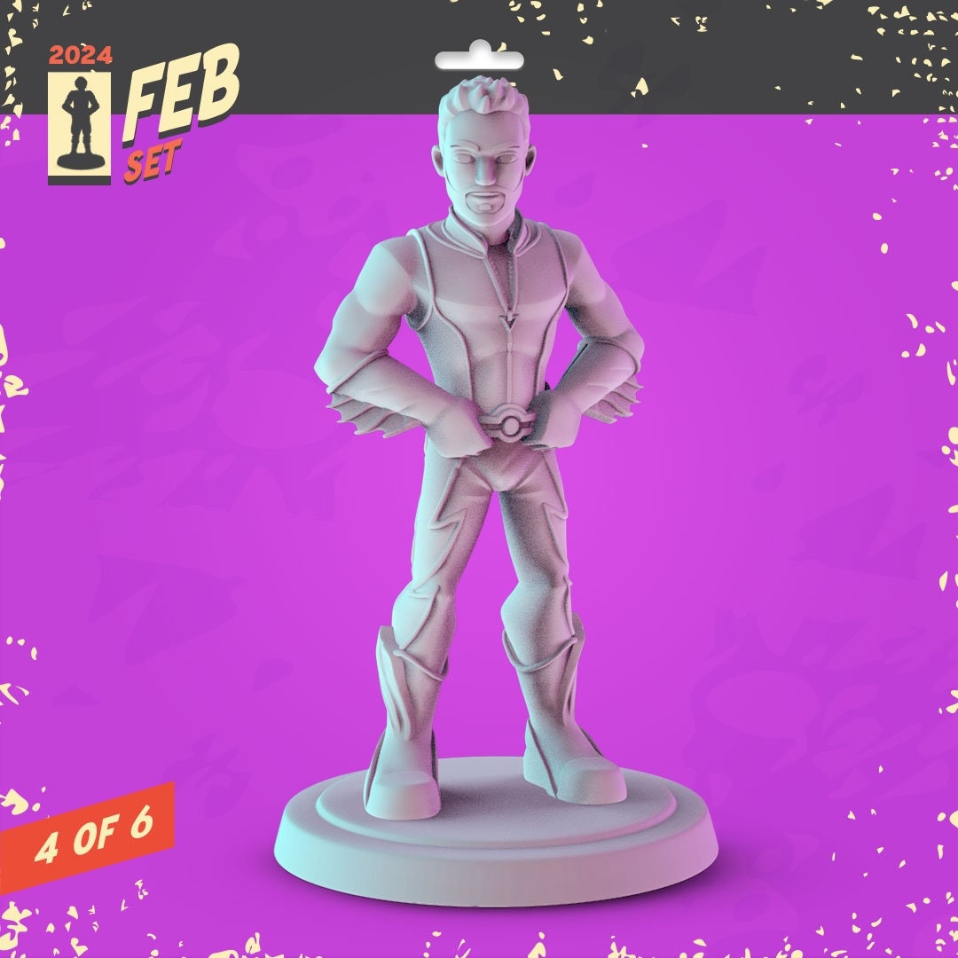 The Boys 34mm Minis tabletop gaming, DnD homelander, black noir