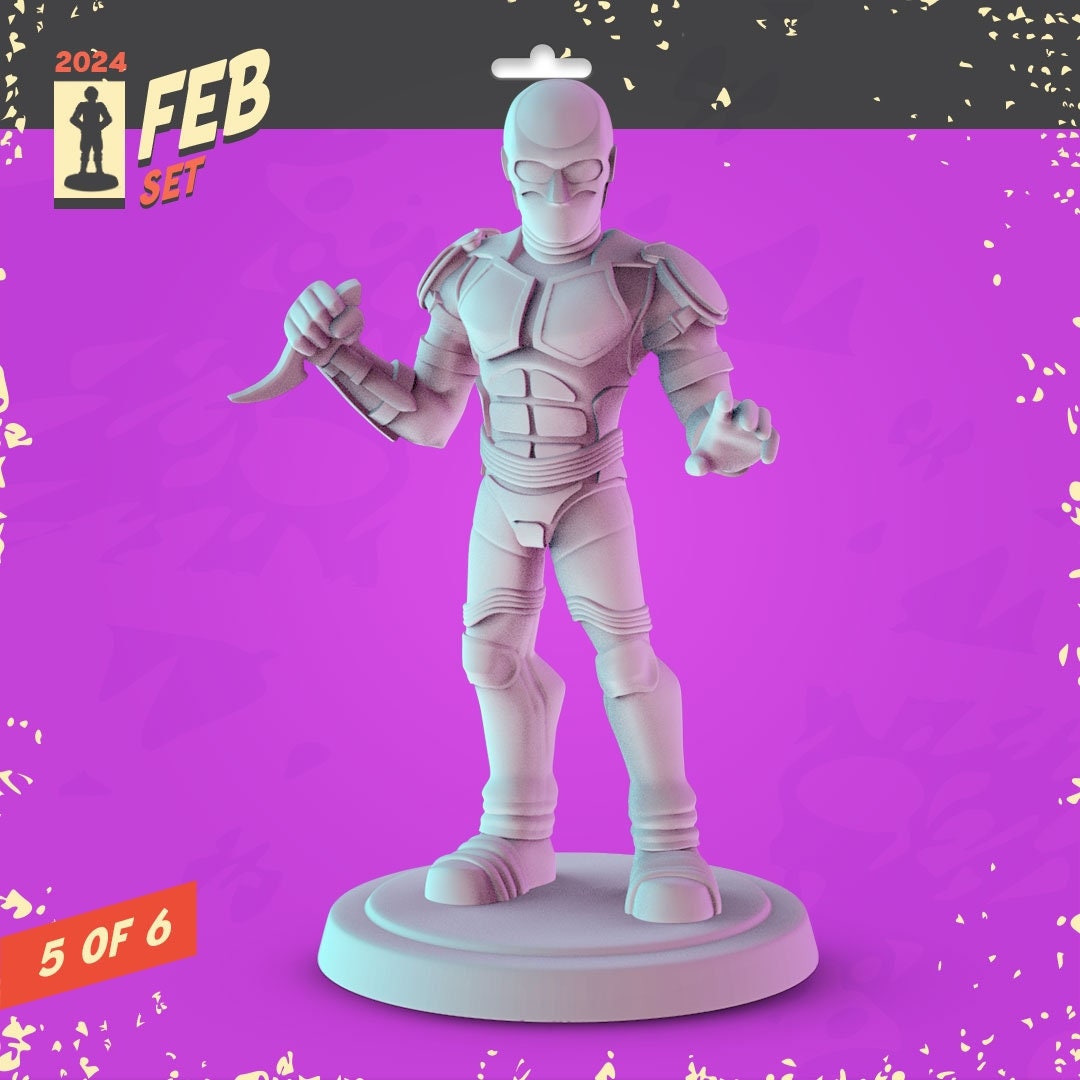 The Boys 34mm Minis tabletop gaming, DnD homelander, black noir