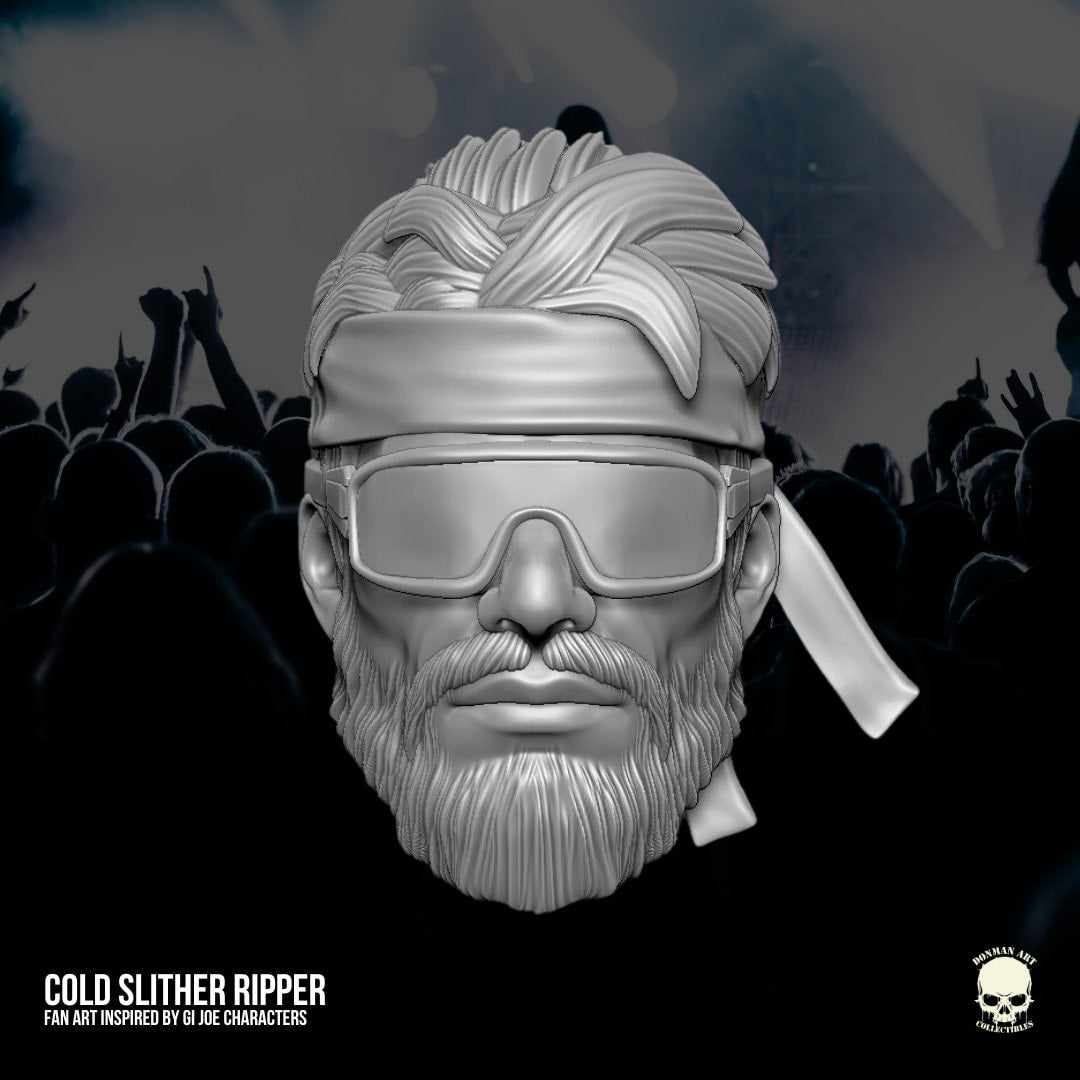 Cold Slither Ripper kit dreadnok GI Joe Classified 1/12 scale head unpainted 1: