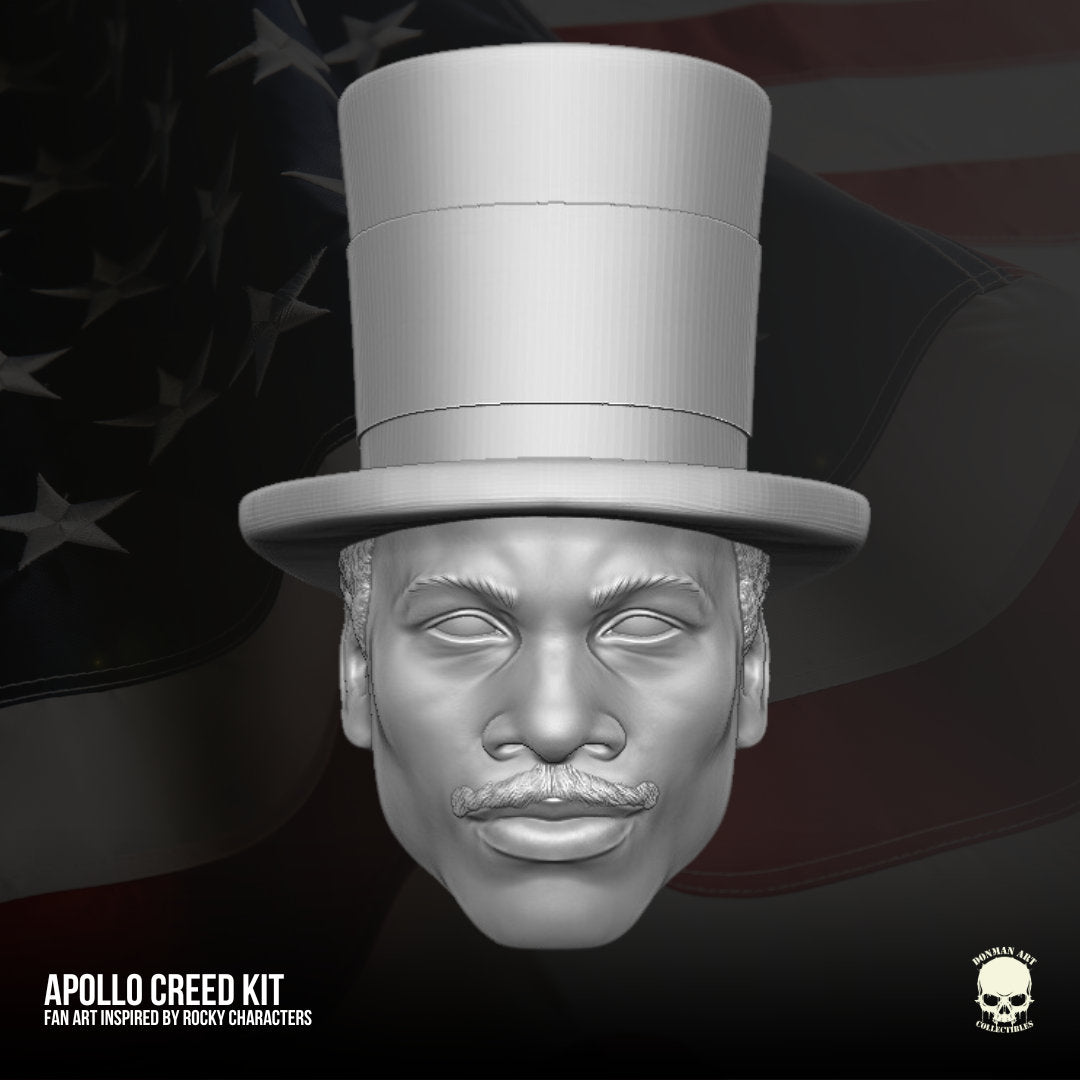 Apollo Creed GI Joe Classified 1/12 scale head unpainted 1:12 mezco, marvel leg