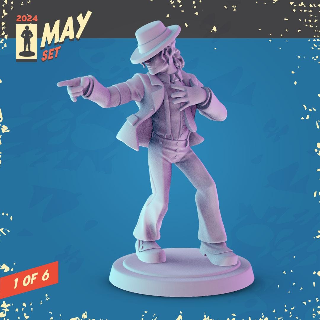 Rock Icons 36mm Minis: Tabletop Gaming, DnD, Music Fan Gift