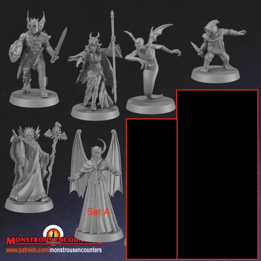 DnD Cartoon Show Miniatures Villains Venger Unpainted 28mm or 32mm Dungeons and